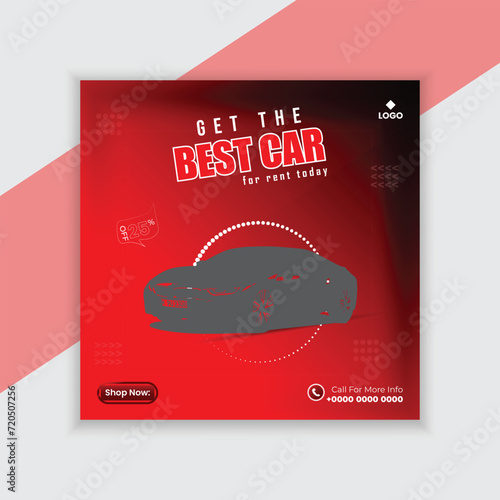 Fast food restaurant business marketing social media post design.