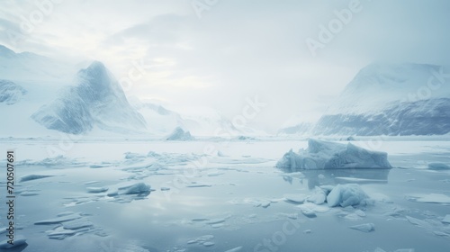 Beautiful Arctic landscape. The problem of climate change, warming, ecology. © liliyabatyrova