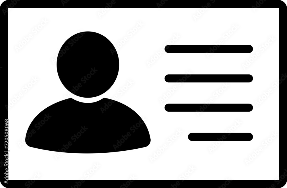 ID card icon. driver license, staff identification card symbol in Line style editable stock for website, banner and graphic design element on transparent background. Identity sign vector illustration. ID card icon. driver license, staff identification card symbol in Line style editable stock for website, banner and graphic design element on transparent background. Identity sign vector illustration.