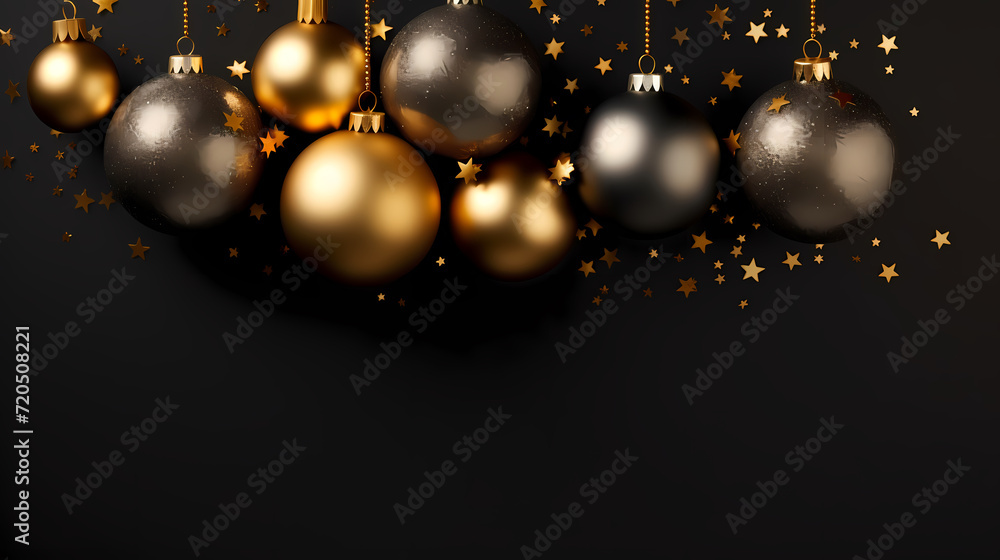 Luxurious Christmas balls on glowing bokeh background, Christmas and New Year minimalistic background Luxurious Christmas balls on glowing bokeh background, Christmas and New Year minimalistic background