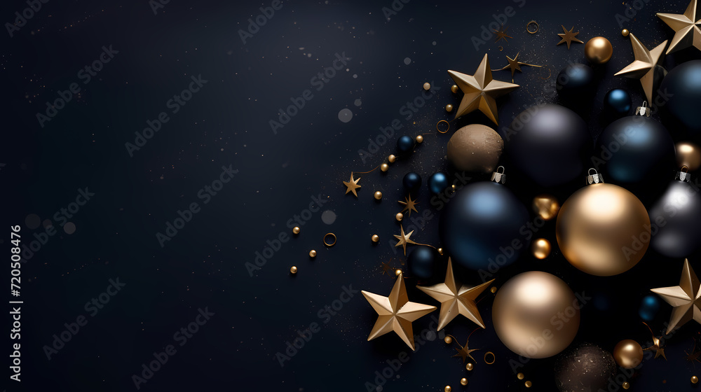Luxurious Christmas balls on glowing bokeh background, Christmas and New Year minimalistic background Luxurious Christmas balls on glowing bokeh background, Christmas and New Year minimalistic background