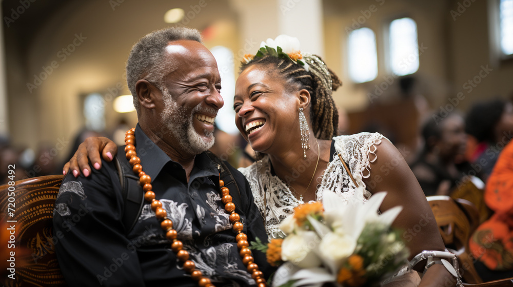 A black elderly marriage A black elderly marriage