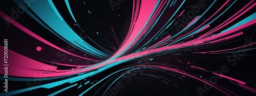 Abstract bright fluid neon digital background. Colorful dynamic wallpapers. It can be used for business, AI technologies, education, science, presentations, projects, banners, etc.