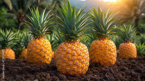 At the food production enterprise, the process of choosing and growing pineapples is led by a technologis