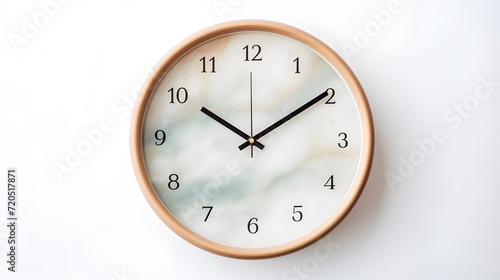 wall clock isolated on white