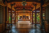 Interior Japanese Temple