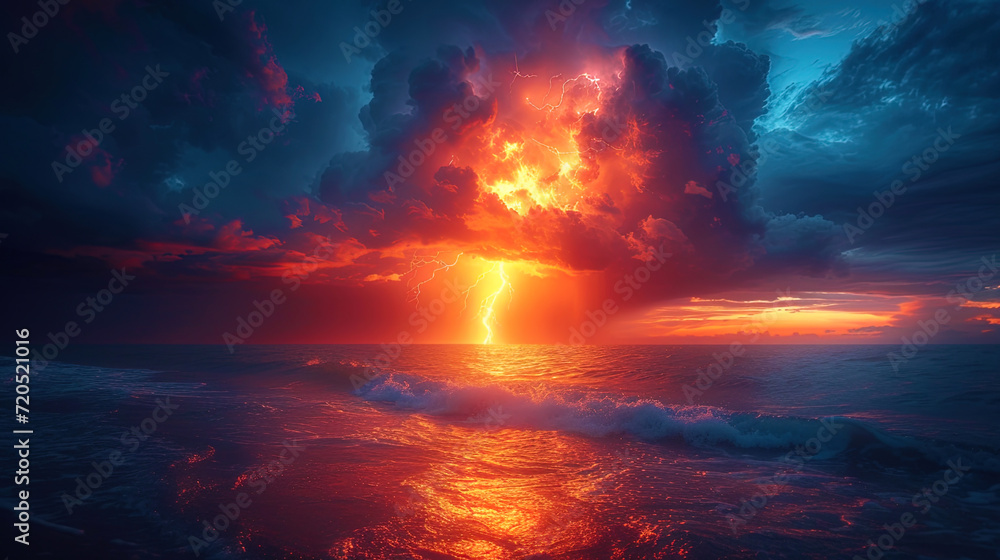 The curved flashes of lightning the arrows of light, curved along the heavenly arc, create the effect of elegant and emphasized beau The curved flashes of lightning the arrows of light, curved along the heavenly arc, create the effect of elegant and emphasized beau