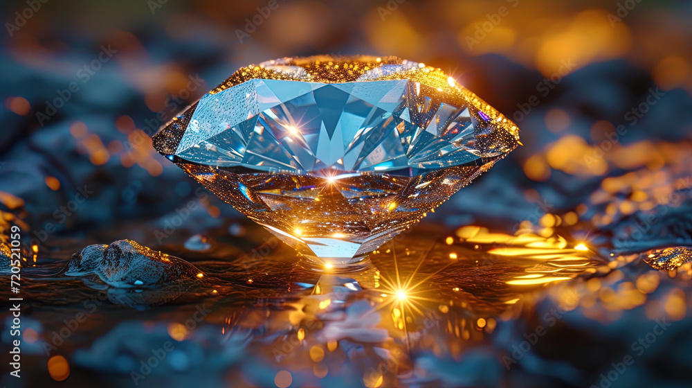 The diamond diamond diamond shine and light, refracted in every deepening, create the effect of di The diamond diamond diamond shine and light, refracted in every deepening, create the effect of di