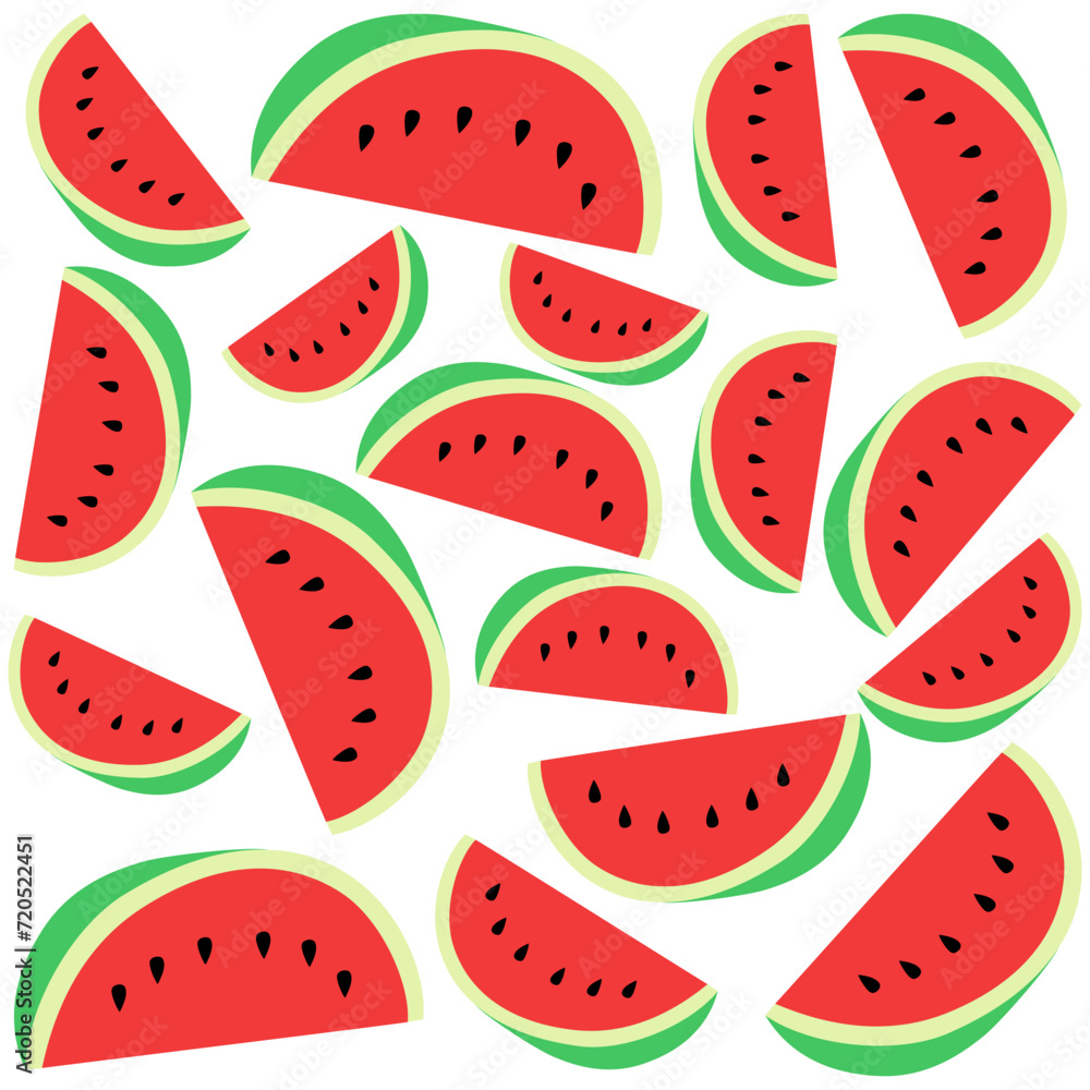 Sliced watermelon pattern Sliced watermelon pattern
