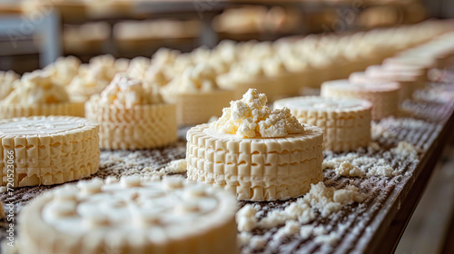 The zone in a food factory, where cottage cheese turns into chee