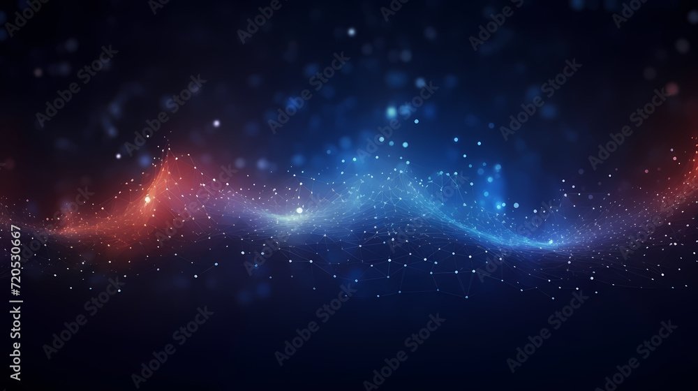 Fototapeta premium Abstract background of future network technology and network connections