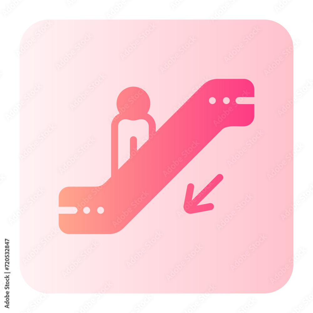 escalator gradient icon escalator gradient icon