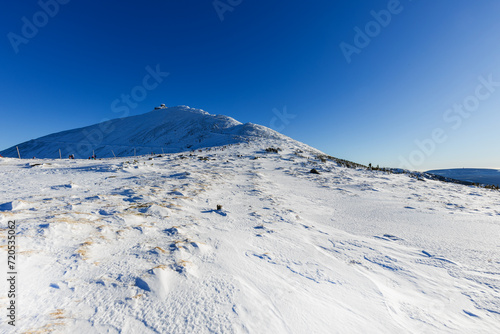 Beautiful view of winter mountain landscape,  the Giant mountains © Martin
