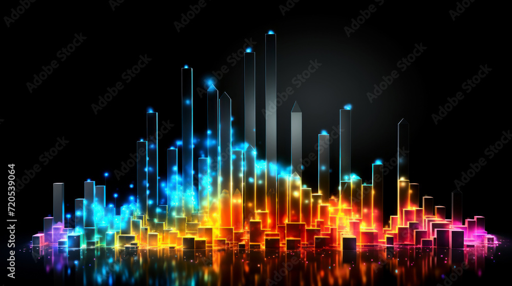 Futuristic holographic diagram Futuristic holographic diagram