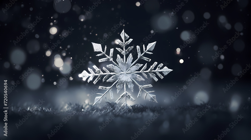 Beautiful winter Christmas glowing background with falling snowflakes, winter background Beautiful winter Christmas glowing background with falling snowflakes, winter background
