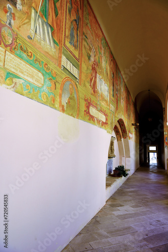 cloister inside the Basilica of Santa Caterina Galatina Italy