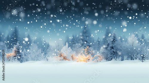 Snowflake background, snowflake border, winter holiday background, soft colors and dreamy atmosphere © feeng