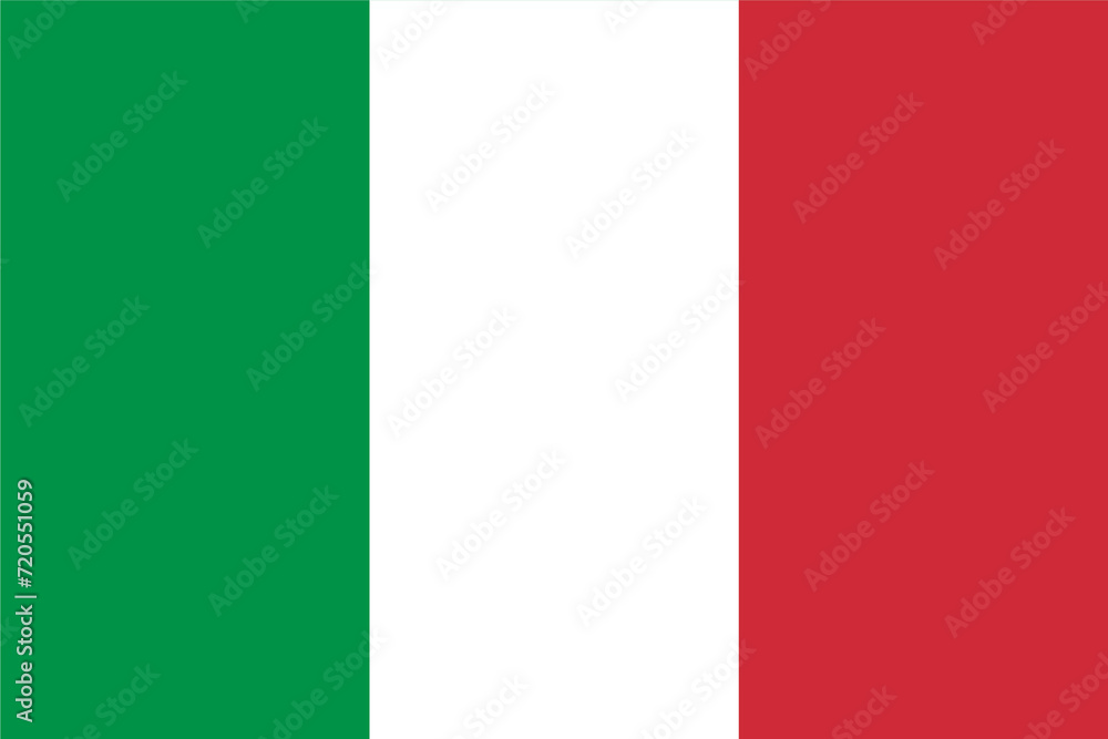 Flag of Italy, Italy Flag, National symbol of Italy country.