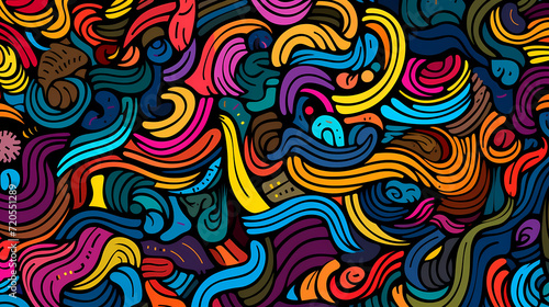 Wallpaper Mural Cute graffiti art abstract background poster web page PPT, art background Torontodigital.ca