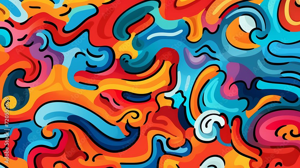 Cute graffiti art abstract background poster web page PPT, art background Cute graffiti art abstract background poster web page PPT, art background