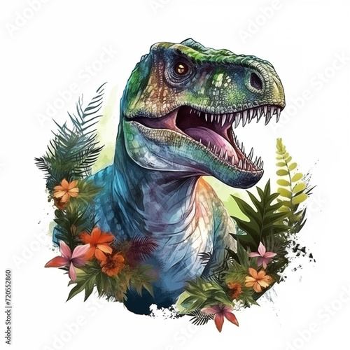 Dinosaur Vector Illustration - T-shirt Print Design © Lucas