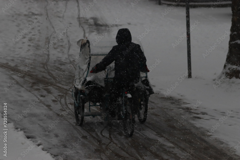 Obraz premium Snow pictures that were taken in Cologne (NRW). They look very beautiful :=)