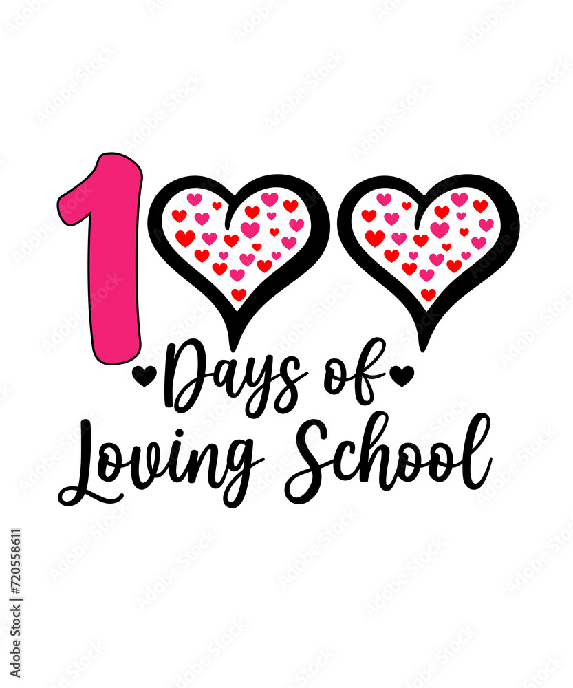 100 Days of School typography design on plain white transparent isolated background for card, shirt, hoodie, sweatshirt, apparel, tag, mug, icon, poster or badge 100 Days of School typography design on plain white transparent isolated background for card, shirt, hoodie, sweatshirt, apparel, tag, mug, icon, poster or badge