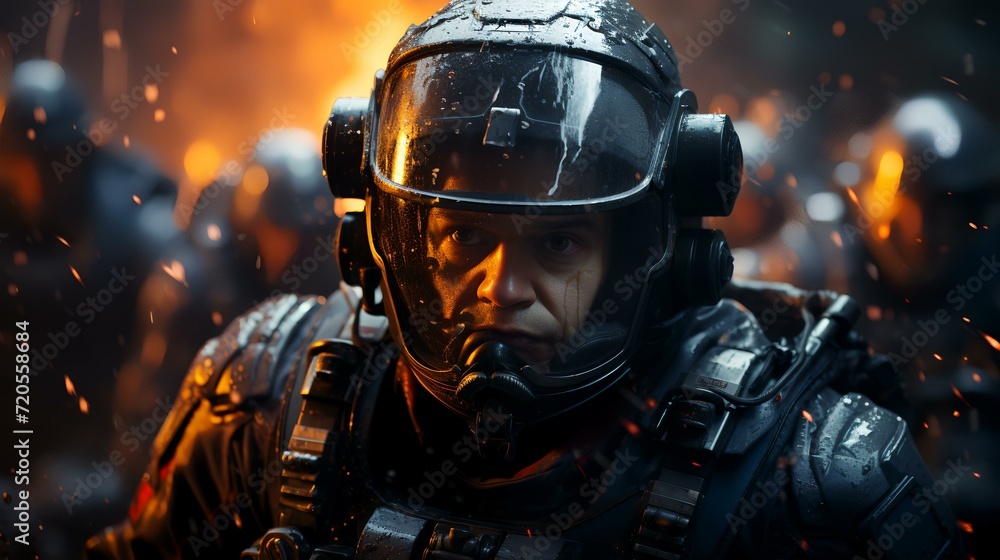 Game Characters - Action Scene with Soldiers Game Characters - Action Scene with Soldiers