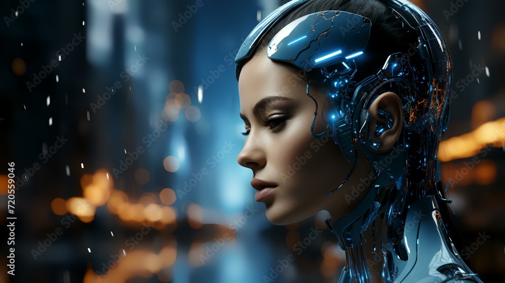AI Robot Thinking - 8K/4K Photorealistic Ultra HD Illustration AI Robot Thinking - 8K/4K Photorealistic Ultra HD Illustration