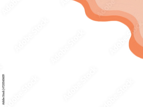 shading oil paint_right corner orange shade_png file 