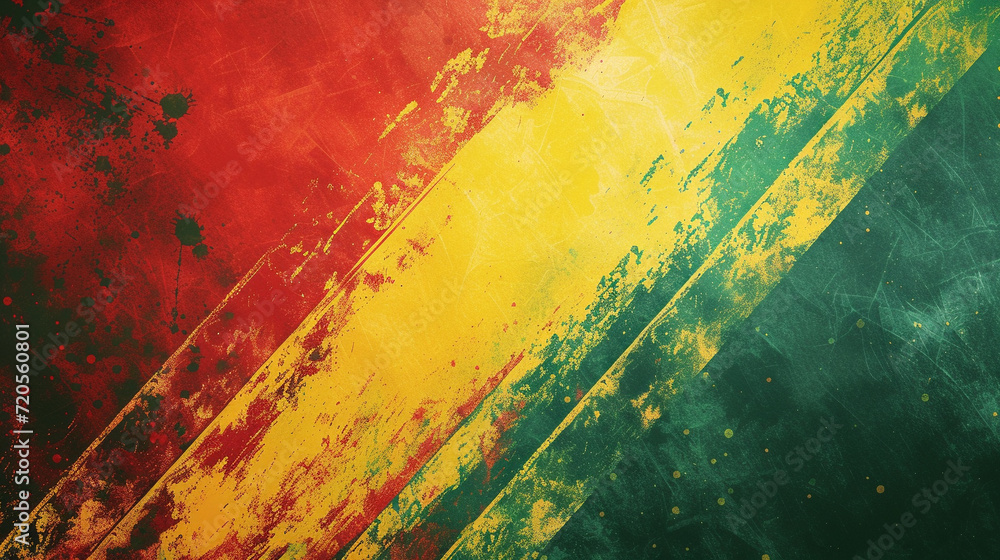 Red, yellow and green banner background. PowerPoint and Business background.