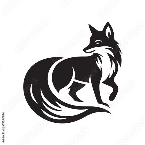 Enigmatic Fox Reverie: A Spellbinding Series of Fox Silhouettes Evoking a Dreamy Fox Reverie - Fox Illustration - Fox Vector
