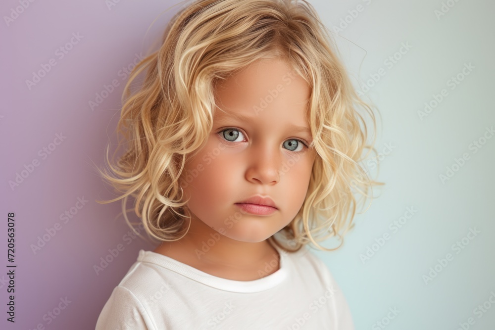 A little boy With Blonde Hair and Blue Eyes looking at the camera, A little boy With Blonde Hair and Blue Eyes looking at the camera,