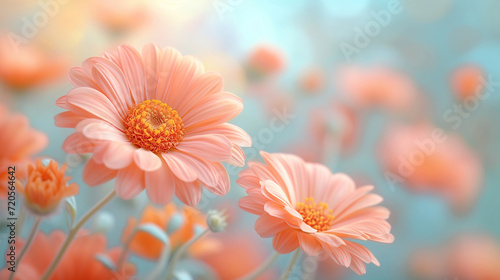 Pink flowers background  close-up of beautiful flowers pastel color  delicate and romantic floral background.