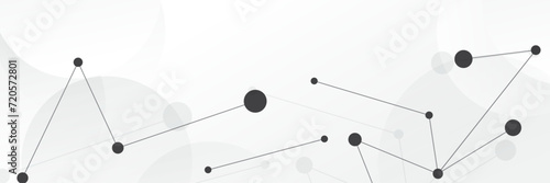 Abstract white Geometric technology network connect design background.