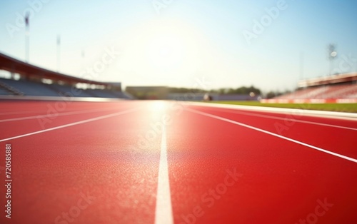 Smooth running track surface ready for athletes to hit their stride