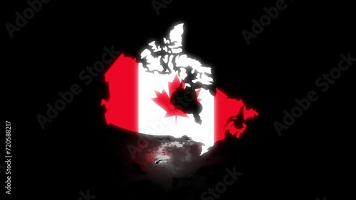video about flag and map of Canada v01