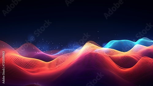 Abstract background of future network technology and network connections