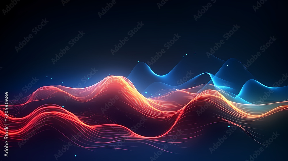 Abstract background of future network technology and network connections Abstract background of future network technology and network connections