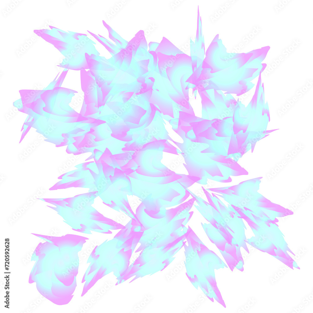 Fototapeta premium Abstract Colorful Art PNG Shape Elements
