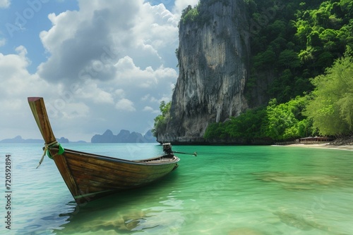 Paisaje pintoresco.Oceano y monta   -as.Viajes y aventuras alrededor del mundo.Islas de Tailandia.Phuket.