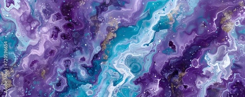 Otherworldly Marbleized Colors Banner