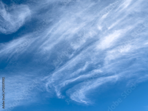 Canvas Print blue sky with clouds