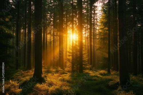 sunrise in the forest © Amer
