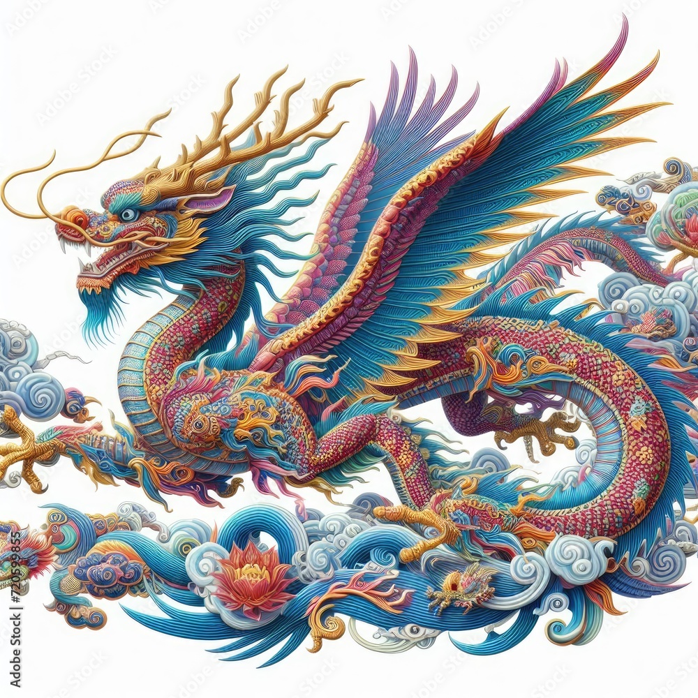 Majestic Chinese Flying Dragon Soars in Celebration: A Vibrant Tribute to Chinese New Year and the Timeless Dance with the Ancient Lunar Cycle Majestic Chinese Flying Dragon Soars in Celebration: A Vibrant Tribute to Chinese New Year and the Timeless Dance with the Ancient Lunar Cycle