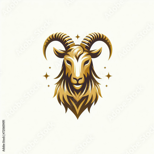 illustration of a luxury goat logo