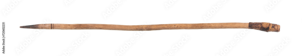 pointed stick spear isolated on white background pointed stick spear isolated on white background