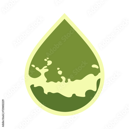 Oil drop icon, can be used for logo and brand name, vector illustration