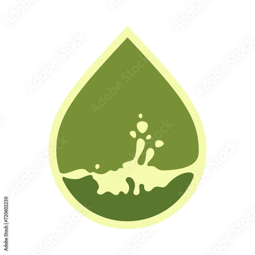Oil drop icon, can be used for logo and brand name, vector illustration