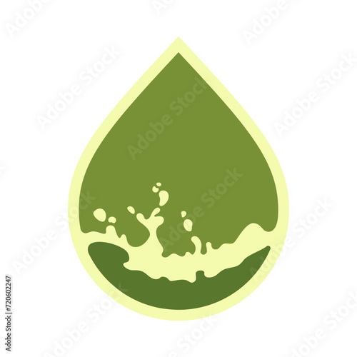 Oil drop icon, can be used for logo and brand name, vector illustration